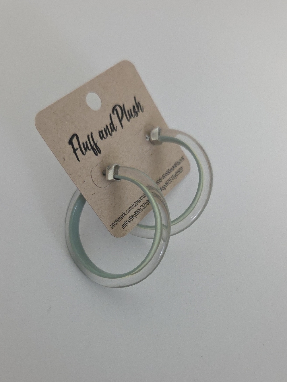 Vince Camuto Mint Green Hoop Earrings